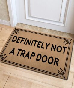 Alternative view of Z plus Welcome Mats 30"(L) x 18"(W) Personalized Funny Door Mats for Entrance Way/Kitchen Rugs and Mats/Front Door Mats Anti-Slip Rugs (Definitely Not a Trap Door)