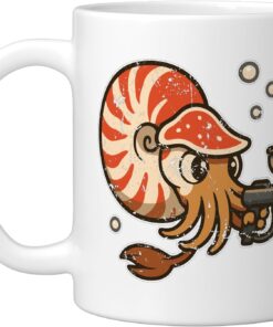 Paintball Nautilus Deep Sea Ceramic Mug, White