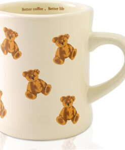 Charming Teddy Bear Coffee Mug - Adorable Gift for Kids and Adults - Cute Ceramic Cup for Home, Office - Perfect for Animal Lovers, Teachers, Parents - Fun Drinkware for All Beverages-11OZ