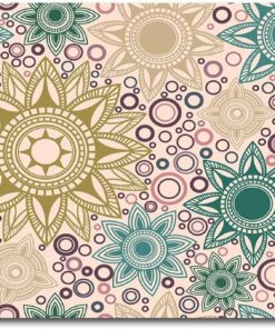 Funny Welcome Doormat Front Porch Decor Rugs With Rubber Back 30"(L) x 18"(W)Bohemian Circle Mandala Picture Morden Art Boho Rug For Entrance Monogram Mats for Front Door No Slip Kitchen Rug and Mats