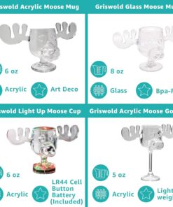 Alternative view of Spoontiques - National Lampoon’s Christmas Vacation Acrylic Moose Cup - Griswold Moose Mug - 4.5” - 6 Ounce,Clear