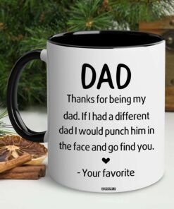 Alternative view of BSQUIELE Christmas Gift For Dads - Gift For Father, Daddy, Papa - Fathers Day Cup For Dad - Dads Mug - Gifts From Daughter, Son, Kids - Thanks For Being My Dad Mug - Father Mug 11 OZ
