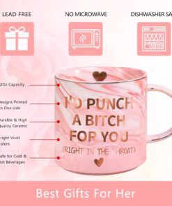 Alternative view of Valentines Day Gifts for Her, Galentines Mothers Day Mom Gifts for Mom Wife from Daughter Son, 12 OZ Funny Coffee Mug Christmas Birthday Present for Women Girlfriend Sister Friends