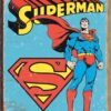 Desperate Enterprises Superman Retro Tin Sign - Nostalgic Vintage Metal Wall Decor - Made in USA