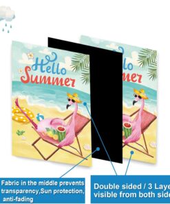 Alternative view of Seasonal Garden Flags Set of 12 Double Sided 12 x 18 Inch Yard Flags, Small Yard Flags for Outside, Christmas Spring Summer Fall Winter Outdoor Flags, Holiday Garden Flags for All Seasons