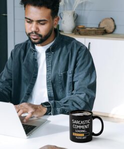 Alternative view of Maustic Funny Mugs for Men, Funny Gifts for Men Women, Sarcastic Gifts for Coworkers Bosses Friends, Sarcastic Comment Loading Coffee Mug, Gift Idea for Christmas, Birthday, Boss Day, 11 Oz Black
