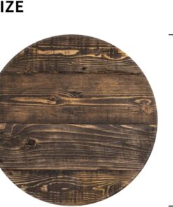 Alternative view of Vintage Wooden Circle Wood Texture Round Mouse Pad, Small Gaming Mousepad with Stitched Edge, Non-Slip Rubber Base Mouse Mat Office Desk Accessories for Laptop Computer Decor 7.9 X 7.9 Inch