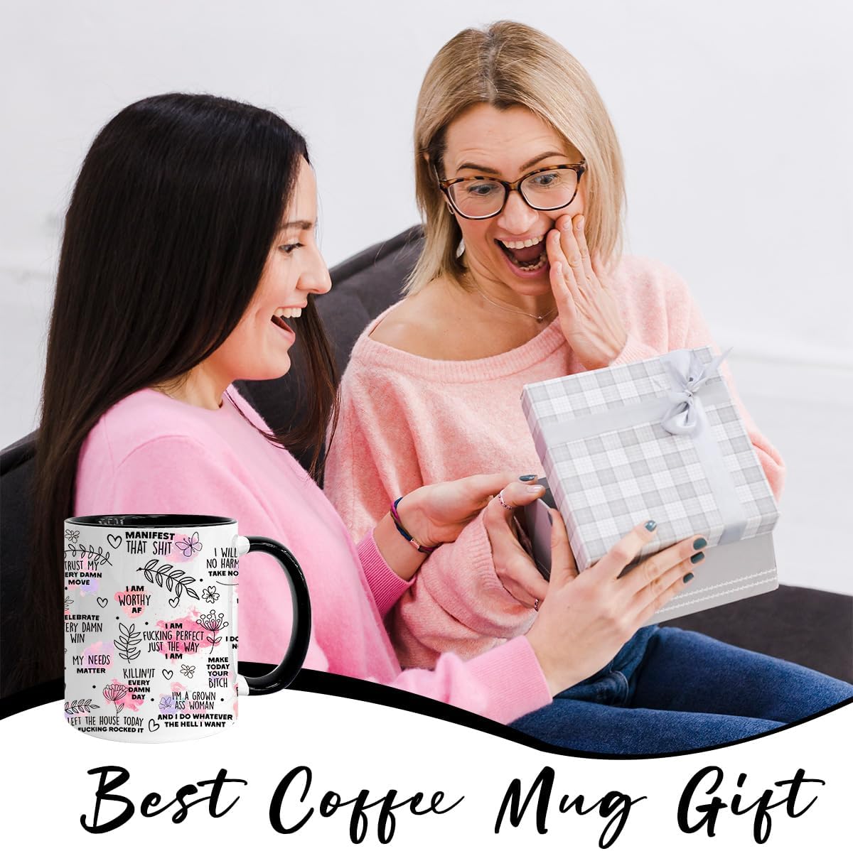 Mental Health Gift for Her, Inspirational Gift for Women Friends, 11oz Coffee Mug, Motivational Gifts for Women Sister Bestie, 11oz Coffee Mug - Image 7