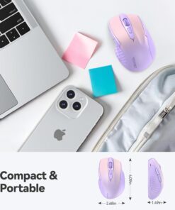 Alternative view of TECKNET Wireless Mouse, 2.4G Ergonomic Optical Mouse, Computer Mouse for Laptop, PC, Computer, Chromebook, Notebook, 6 Buttons, 24 Months Battery Life, 4000 DPI, 6 Adjustment Levels