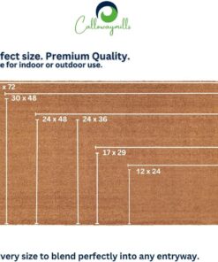 Alternative view of Calloway Mills 153552436 Natural Coir with Vinyl Backing Doormat, 24" x 36", Natural