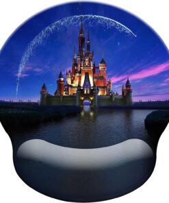 Cute Anime Mouse Pad with Wrist Rest, Non-Slip Rubber Base for Comfortable Gaming Mousepad - Ergonomic Mouse Pad with Wrist Support Suitable for Laptop Desktop and Work, Office Desk Accessory