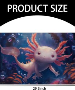 Alternative view of VANZEV Cute Axolotl Indoor Door Mat for Entryway, 17x29.5 Inch, Adorable Underwater Scene Floor Doormat for Home Decor, Non-Slip Rug Mat for Living Room, Kitchen, Bedroom, Gifts for Axolotl Lovers