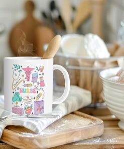 Alternative view of Nurse Coffee Mug Cup, Nurse Appreciation Gifts, Nursing Nurses Day Week Gifts for Women, Trendy Nursing Supplies Ceramic Coffee Mug 11 oz