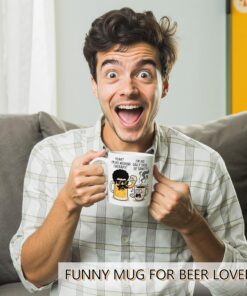 Alternative view of Beer Gifts for Men, 12oz Funny Coffee Mug for Beer Lovers Tea Cup for Men and Women Novelty Gifts for Birthday Father's Day Christmas