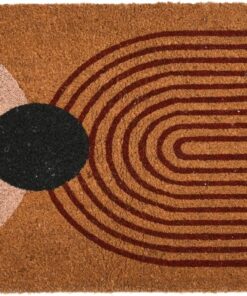 Main + Mesa Abstract Print Coir Doormat