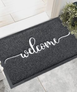 Alternative view of AAZZKANG Large Welcome Mat 36"x24" Non Slip Durable Outdoor Door Mats Quickly Trap Dirt Easy to Clean Indoor Doormat for Front Door,Entrance,High Traffic Areas Black
