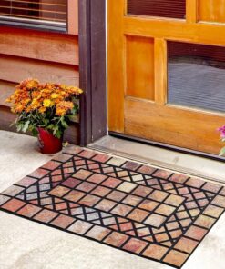 Alternative view of CHICHIC Welcome Door Mat 18 x 30 Inch Front Doormat Outdoors for Home Entrance Outdoors Mat for Outside Entry Way Doormat Entry Rugs, Heavy Duty Non Slip Rubber Back Low Profile, Colorful