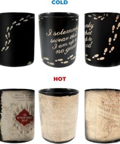 Alternative view of Morphing Mugs Harry Potter - Marauder's Map - I Solemnly Swear – 16 oz Large Ceramic Heat Sensitive Clue Mug – Full image revealed when HOT liquid is added
