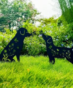 Alternative view of TIGGSY Dog Metal Decorative Garden Stakes Labrador Dog Gifts for Women/Men Animal Silhouette Statues for Yard Art, Outside, Patio, Outdoor Decor, Garden Decorations, Lawn Ornaments
