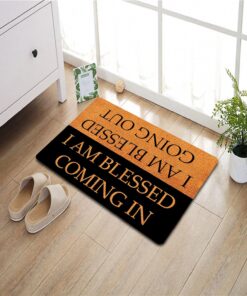Alternative view of FunXiLin Funny Welcome Doormat 29.5" x 17.7" for Home Decor Indoor Front Porch Entrance Way Rugs and Mats (I AM Blessed Coming in & Going Out)