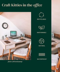 Alternative view of Walnut Mouse Pad - Gaming Mouse Mat for Wooden Constant Temperature, Anti-Slip Waterproof Rubber Mouse Mat,9.4X10.6In for Office Home Gaming Laptop Men Women Kid