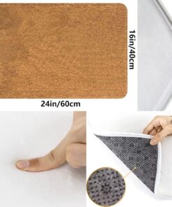 Alternative view of SXU Doormat 16x24 Inches Funny Welcome Mat No Shoes Cute Housewarming Gift Modern Letter Print Polyester Blend Waterproof Machine Washable Indoor Outdoor