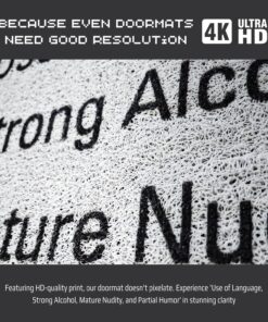 Alternative view of LAIX Premium Quality Gaming Rated Doormat, Adult Rating Theme, Anti-Slip, Weather-Resistant, 35.4" x 23.6" - Perfect Gamer Gift