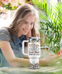 Alternative view of 40 oz Funny Tumbler Adult Humor | I'm Not Responsible for What My Face Does When You Talk | Sarcastic Sayings Coffee Cups | Office Work Mug for Coworker Boss | Great Gag Gift For Women Men