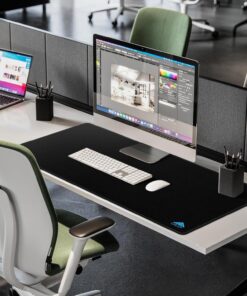 Alternative view of Cacoy 40” x 16” Large Gaming Mouse Pad for Desk, Extended Rectangular Keyboard Mouse Mat, XXL Desktop Accessories Mat, Smooth-Textured Non-Slip Rubber Base Computer Desk Pad for Office and Home, Black