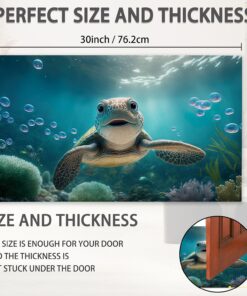 Alternative view of SPUNKER Turtles Door Mat,Hawaiian Sea Turtle Welcome Mat,Doormats Indoor Entrance, Entry Mat, Indoor Outdoor Mat, Low-Profile Floor Rugs for Entry, Patio, 17''x30''