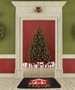 Alternative view of Christmas Doormat Nativity Scene Front Door Mat Xmas Winter Holiday Decorative Non Slip Rectangle Rugs Floor Mat for Xmas Indoor Outdoor Entrance Floor Porch Supplies