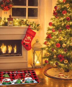 Alternative view of 2PCS Christmas Door Mat Gnome Doormat, Christmas Welcome Floor Doormat, Winter Xmas Holiday Floor Mat (24??16 inch)