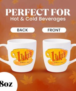 Alternative view of Silver Buffalo Gilmore Girls Luke's Diner Logo Ceramic Coffee Mug, 18 Ounces