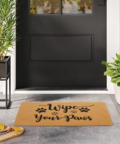 Alternative view of XuoAz Funny-Welcome-Mats for Front Door Wipe-Your-Paws Dog Doormat Nature Coir Non Slip Rubber Indoor Floor Mats for Home Outdoor Entrance 17" x 30"