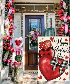 Alternative view of 3 Pack Valentines Day St Patricks Day Easter Garden Flag 12 x 18 inch Double Sided Outside Decorations,Holiday Small Garden Flags For Outdoor Yard Lawn