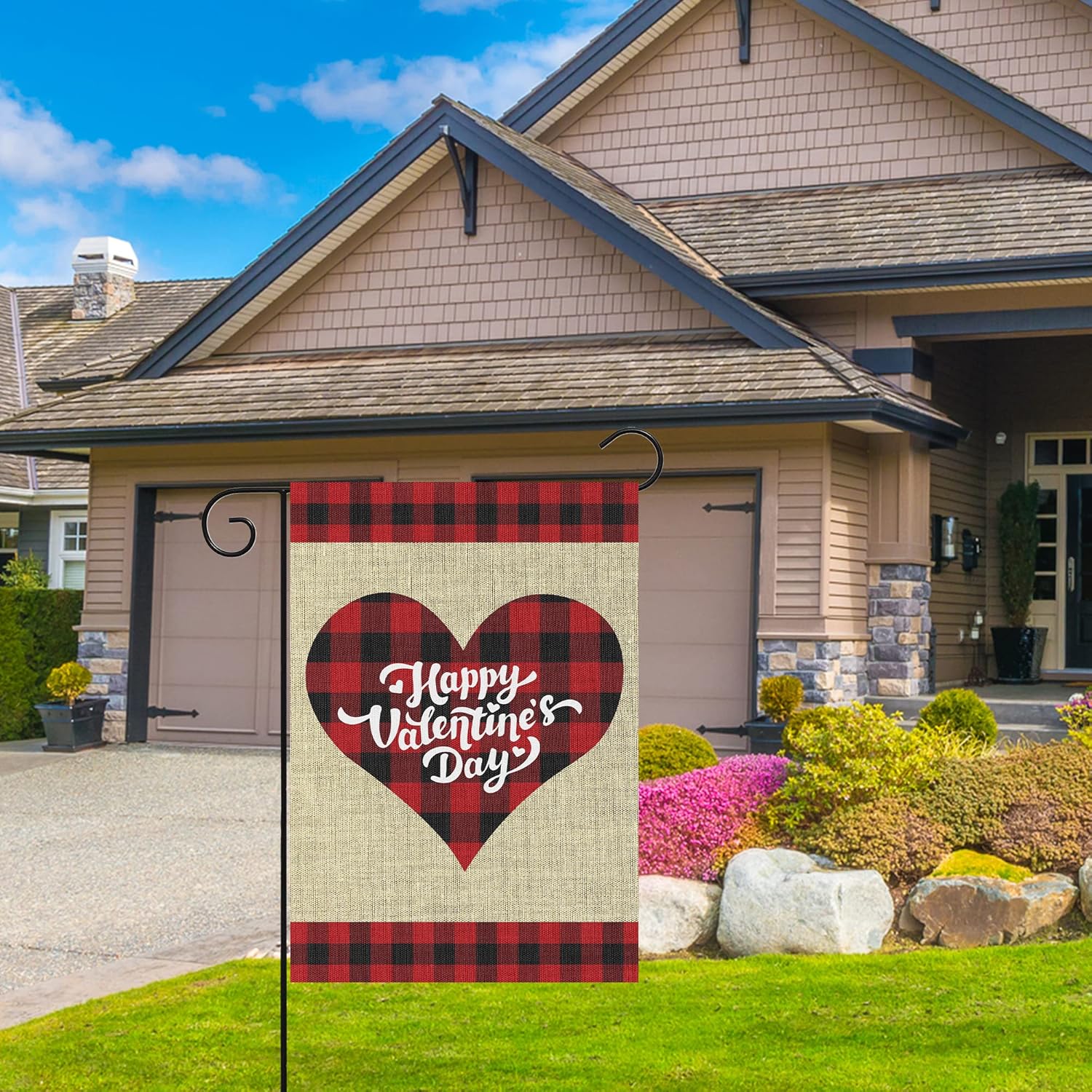 2Pcs Holiday Garden Flags Happy Valentine’s Flag Happy St. Patrick's Day Banners Burlap Yard Signs Vertical Double Sided House Flags Seasonal Festive Decorations for Indoor Outdoor Lawn, 12 x 18 inch - Image 5