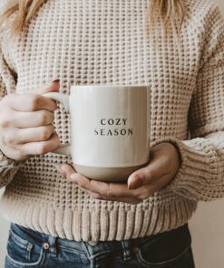 Alternative view of Sweet Water Decor Cozy Season Stoneware Coffee Mug | Fall and Winter Novelty Coffee Mugs | Microwave & Dishwasher Safe | 14oz Coffee Cup | Holiday Gift