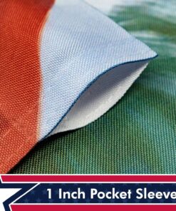 Alternative view of G128 - American Flag with Eagle God Bless America Patriotic Garden Flag, Rustic Holiday Seasonal Outdoor Flag 12" x 18”