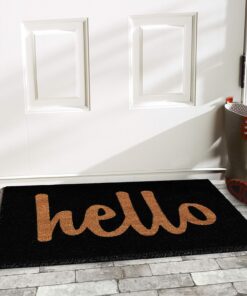 Alternative view of Calloway Mills AZ100232436BNS Hello Doormat, 24" x 36", Black/Natural