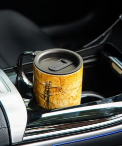 Alternative view of Topadorn Coffee Ceramic Mug Porcelain Latte Tea Cup With Lid 17oz, Novelty Coffee Mugs for Men Women Office & Home Sailboat