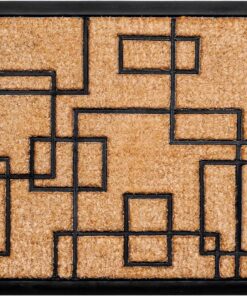 Calloway Mills 153652436 Social Square Doormat, 24" x 36", Natural/Black