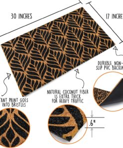 Alternative view of MAINEVENT Door Mat Modern Outdoor 30x17 Inch, Modern Front Door Mat for Covered Outside Entrance, Art Deco Welcome Mat, Geometric Doormat w/Non-Slip Backing