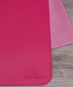 Alternative view of Desk Mat -Computer Desk mat with Non Slip Suede Bottom with Stitched Edges- Waterproof - Leather Desk pad PU Desk Cover for Home, Mouse, Makeup Mat for Vanity (Pink, 35.4 x 15.7)