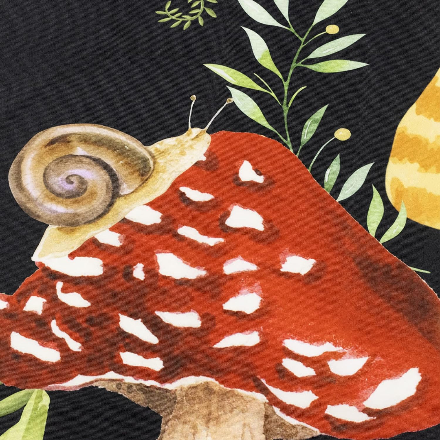 EOBTAIN Mushroom Shower Curtain Retro Mushrooms Butterfly Floral Boho Moon Starry Night Sky Botanical Wildflowers Green Plant Aesthetic Bathroom Curtain 69x70Inch Waterproof Fabric Durable 12 Hooks - Image 4