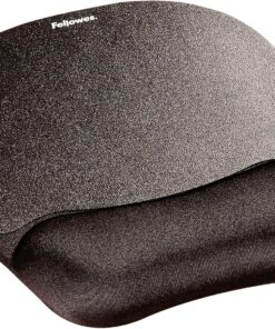 Fellowes Memory Foam Mouse Pad/Wrist Rest- Black (9176501)