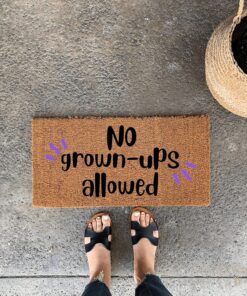AmazonBasics Mini Doormat, 16x24 Inch, Letter Print, Polyurethane, Water Resistant, Machine Made, Custom Style, Perfect for Kids, Pets, Indoor/Outdoor Use
