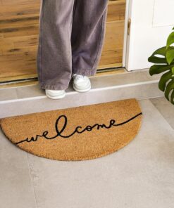 Alternative view of THEODORE MAGNUS Door Mat ?C Coir Doormat for Outdoor Entrance, Durable Welcome Mat with Non-Slip Backing, Perfect for Front Door and Entryway - Outdoor/Indoor - Lunar Welcome - 17" x 30"