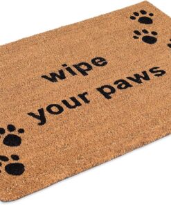 BIRDROCK HOME Wipe Your Paws Doormat - Welcome Mat for Front Door, Entryway, Porch, Patio, Garage, Backdoor - Indoor Outdoor Rug, Large Floor Mat for Shoes, House, Home, Door - 24 x 36 Inch