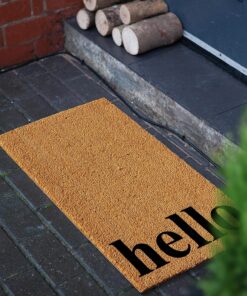Alternative view of Calloway Mills 102612436NBB Vertical Hello Doormat, 24" x 36", Natural/Black