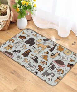 Alternative view of M-Qizi Cute Cartoon Dog Doormat - 30''x17'' Non-Slip Indoor/Outdoor, Perfect for Dog Lovers & Home Decor